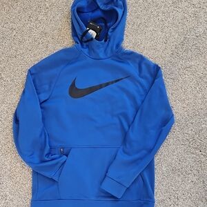 Nike Royal Blue Hoodie with Black Swoosh
